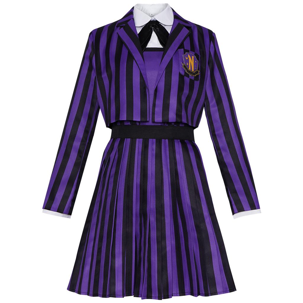 Girls Halloween Costume Kids Academy Uniform School Suit For Role Cosplay Costume Party