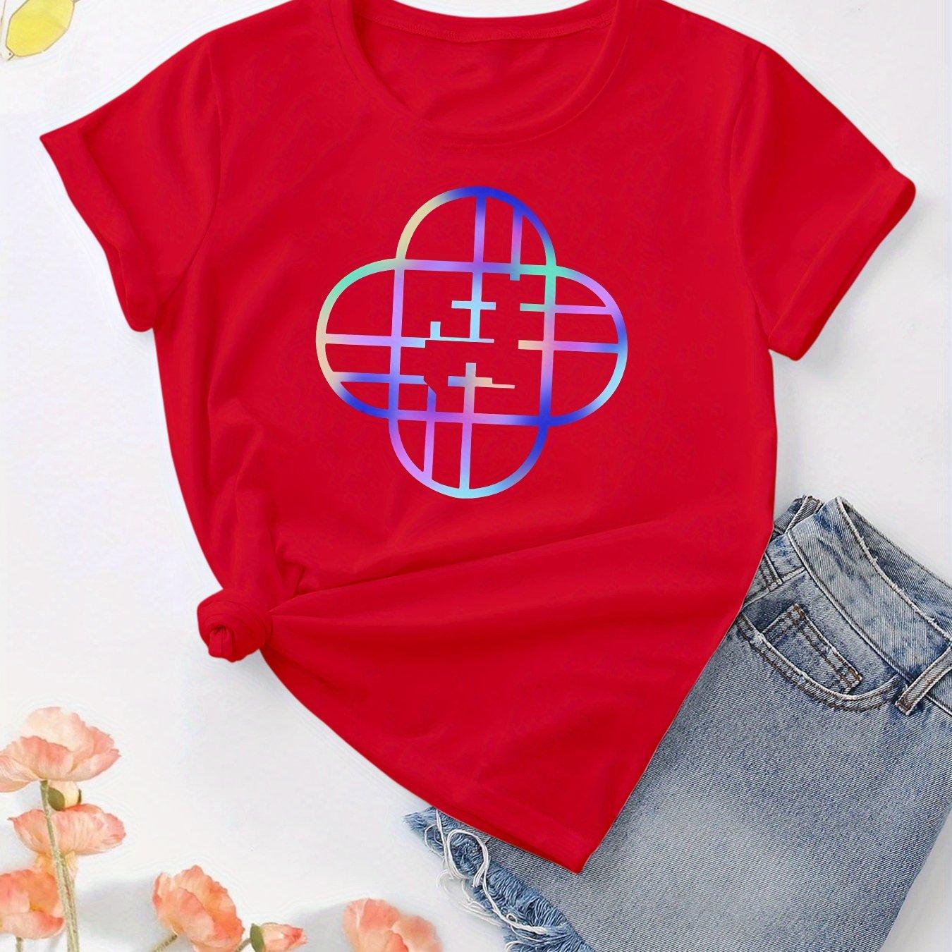 

Женская футболка с графикой K-pop, ярко-розовая, с неоново-зелеными акцентами, мягкая, повседневная, для концертов, нарядов, для фанатов K-pop L