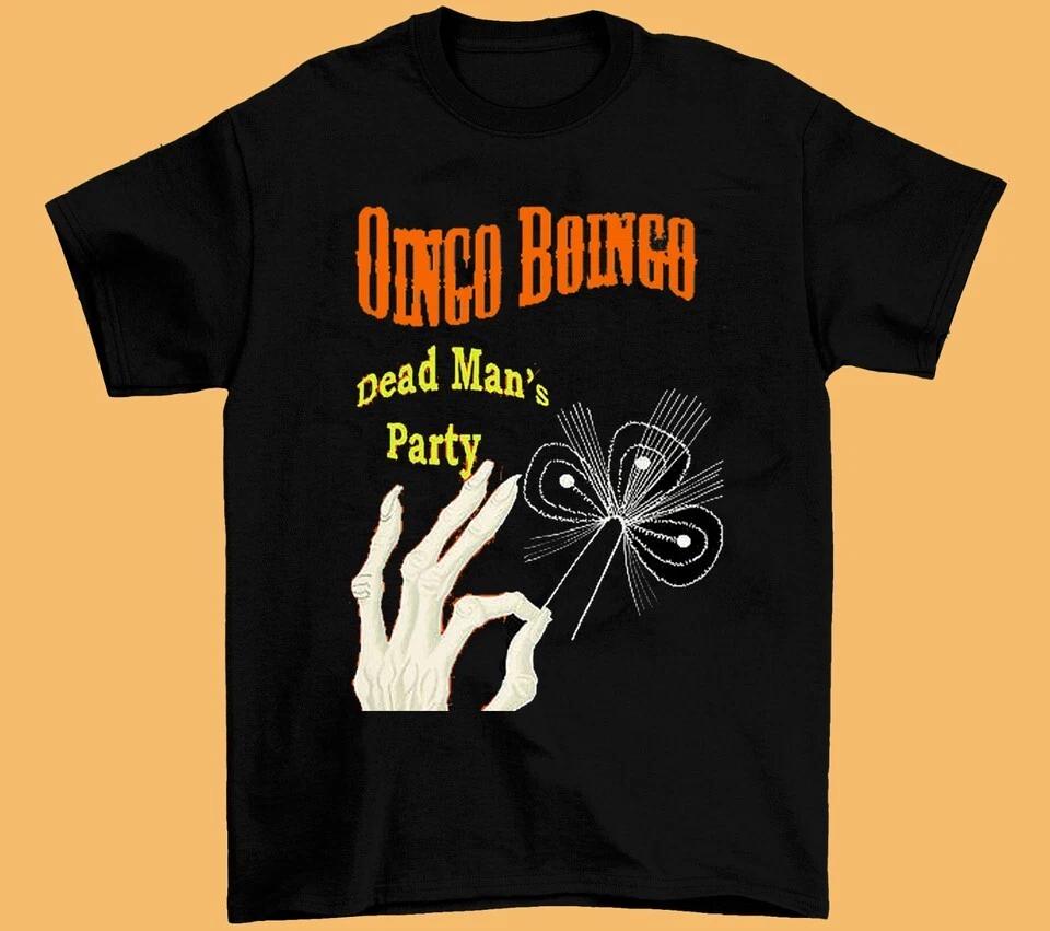 

New Oingo Boingo 1986 Heavy Cotton Black All size Tee Shirt KC766 3XL