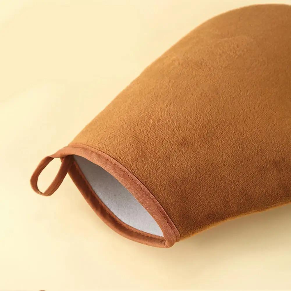 Reusable Self-Tanning Mitt 3-In-1 Quick Dry Flocking Gloves Gifts Body Lotion Glove