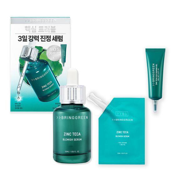 BRING GREEN Zinc Teca Trouble Serum 50ml+25ml/25ml+25ml Refill/1.5ml X 10ea Planning