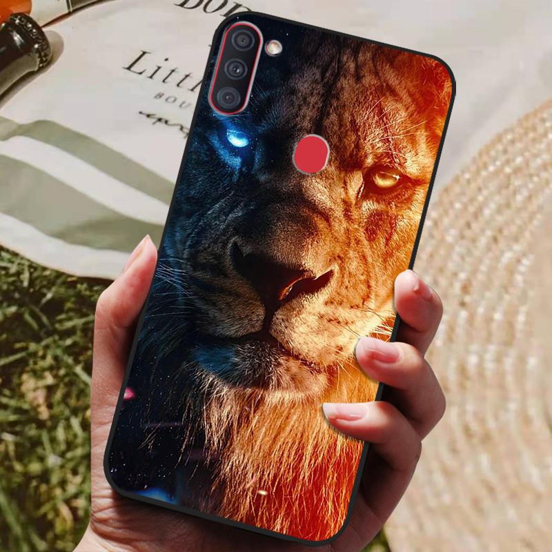 For Samsung Galaxy A11 Case Silicon Back Cover Phone Case for Samsung A11 Cases GalaxyA11 A 11 A115F Soft bumper coque black Samsung A11
