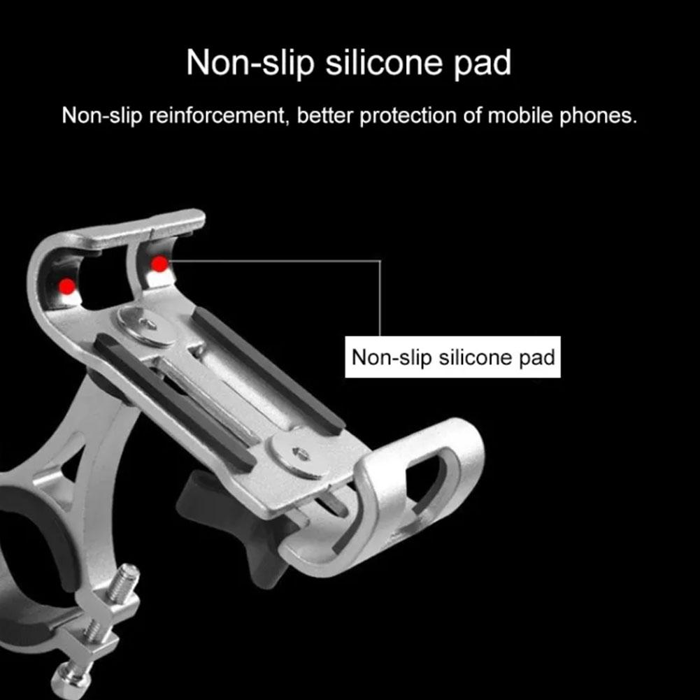 Aluminum Alloy Motorcycle Bike Phone Holder Anti-slip Bracket Universal Motorcycle Stand For All Smartphones Navigation Bracket