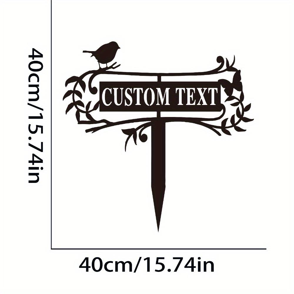 

Metal Garden Bird Stake Laser Cut Iron Art Outdoor Home Decor Custom