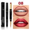 12 colori sexy rossetto rosso opaco fodera per labbra 2 in 1 trucco rossetto opaco durevole impermeabile rossetto rosso nudo labbra cosmetici