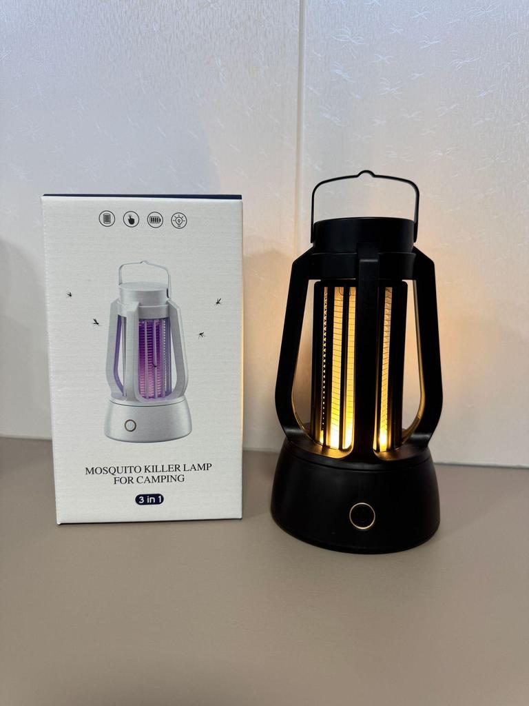 Wireless Portable 3-in-1 Mosquito Catcher & Lamp: Indoor Lighting, Camping, Electric Shock Mosquito Trap