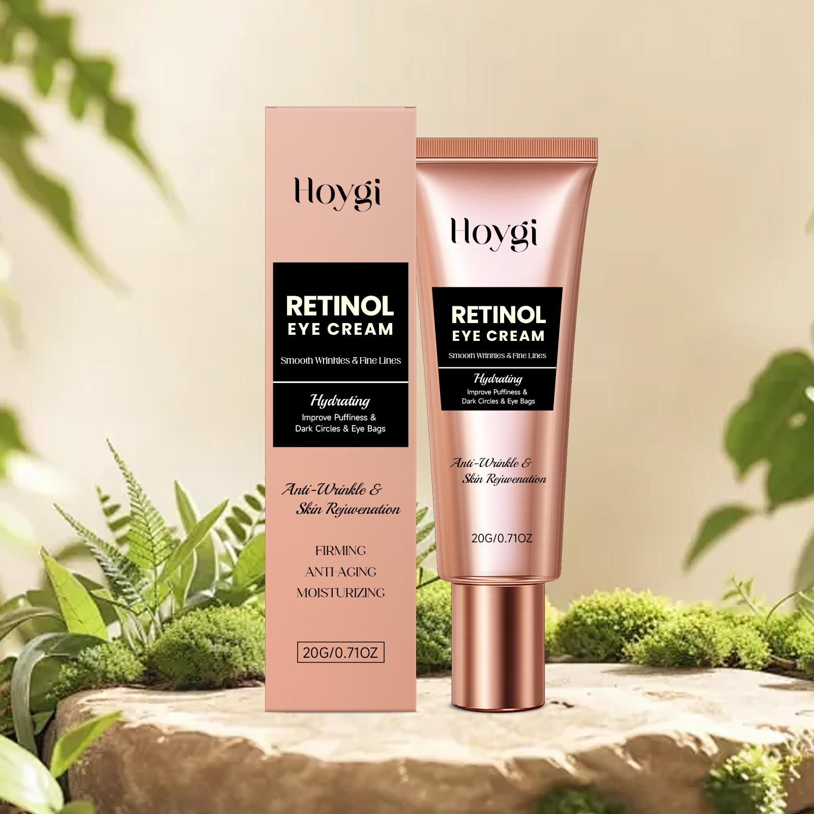 Retinol Eye Cream - Hydrating & Brightening Under Eye Treatment - Smooths Fine Lines & Nourishes Delicate Skin - Gentle Daily Moisturizer 20g