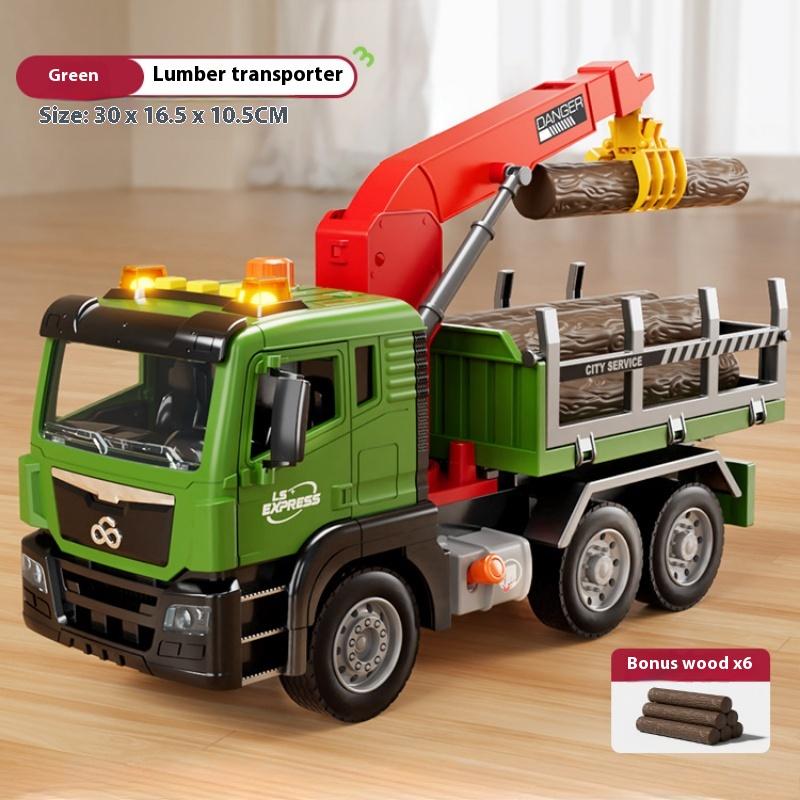 

Детская игрушечная машинка Инженерный грузовик Машина-кран Деревянный транспортный грузовик Мальчик Коробчатые игрушки