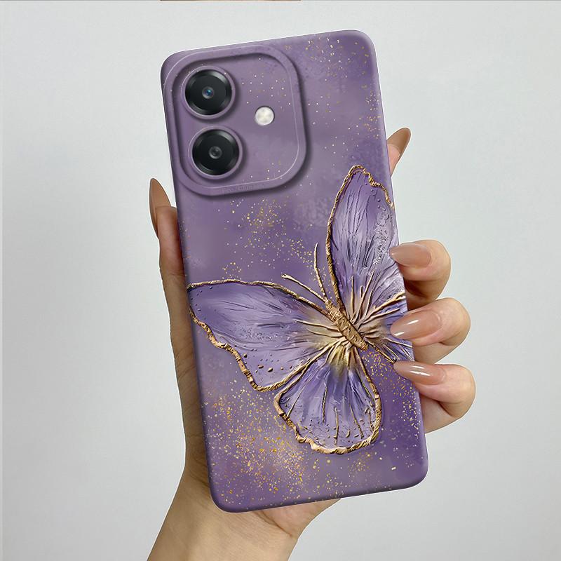 For OPPO A3 4G Phone Case A40 A40m CPH2669 CPH3669 Soft Silicone Sweet Painted Funda Coque Cartoon Printed Protective Back Cover