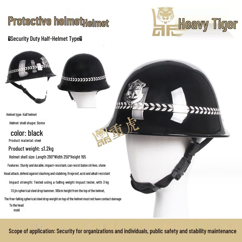 Heavy Tiger Tactical Anti-Riot Half-Helmet