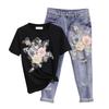 Summer High Waisted Wide Leg Trousers For Women Sets For Women Fashion Popular Solid Color Printed Loose Comfortable Clothes