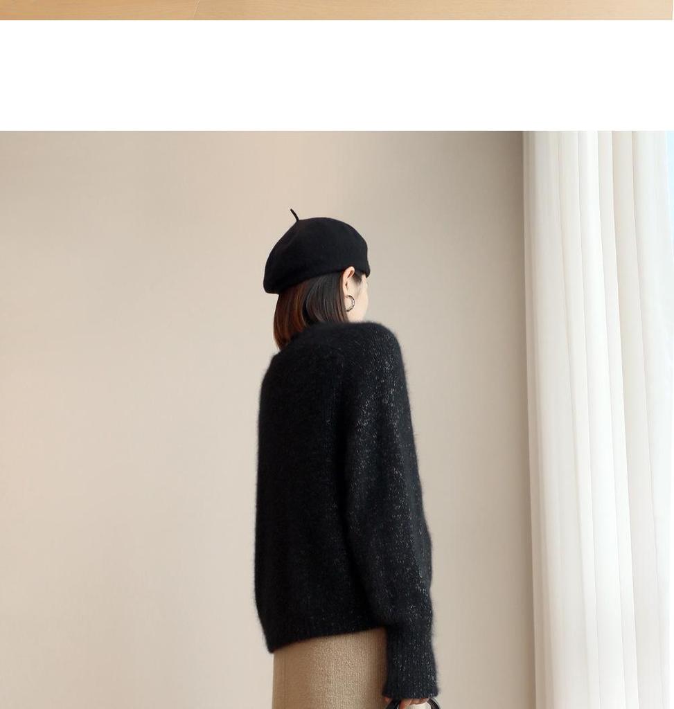 2024 Autumn/Winter Women's Bodycon Knitted Midi Skirt - Temperament Style with Slit