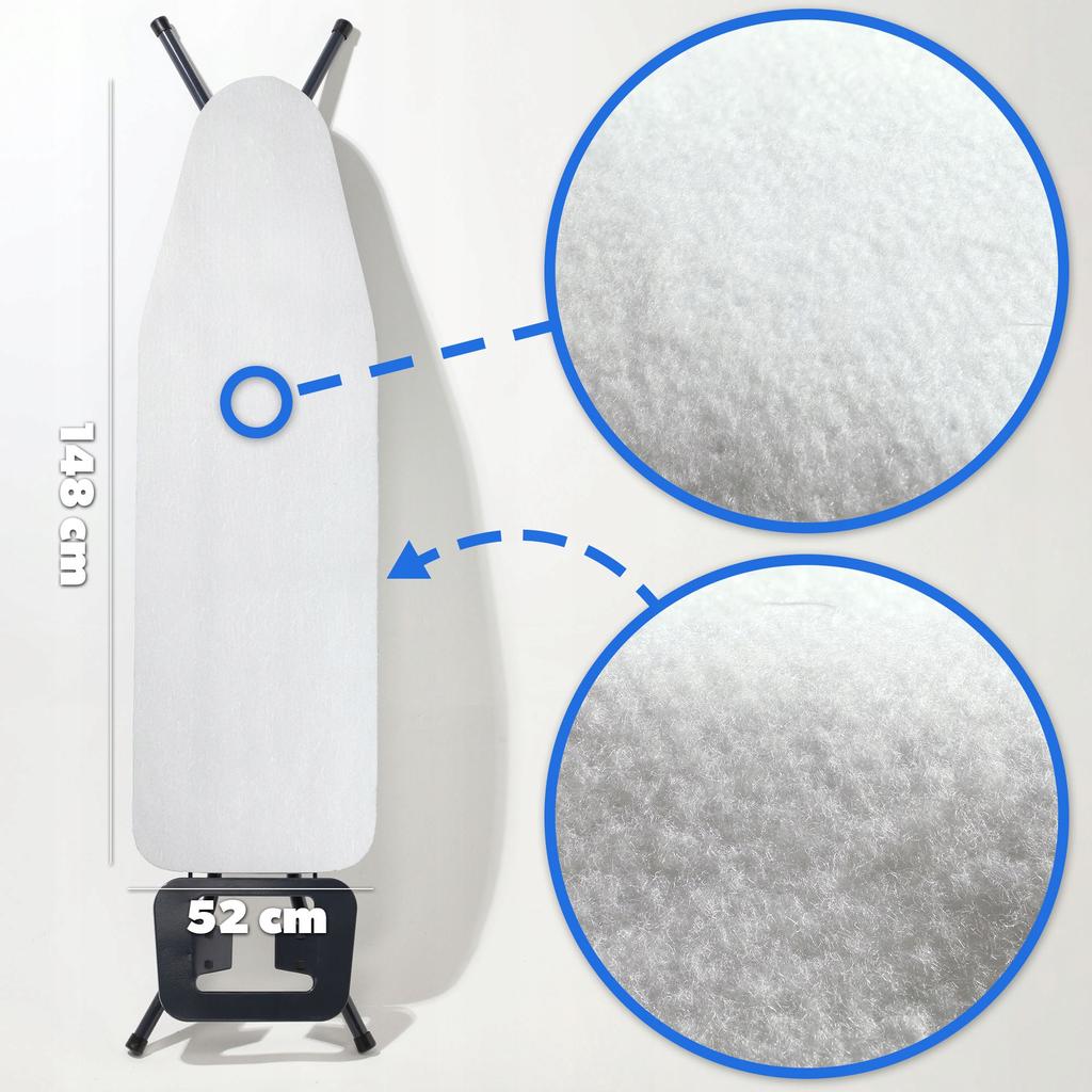 KADAX Podkład Pod Pokrowiec Filcowy Na Deskę Do Prasowania 148x52 cm