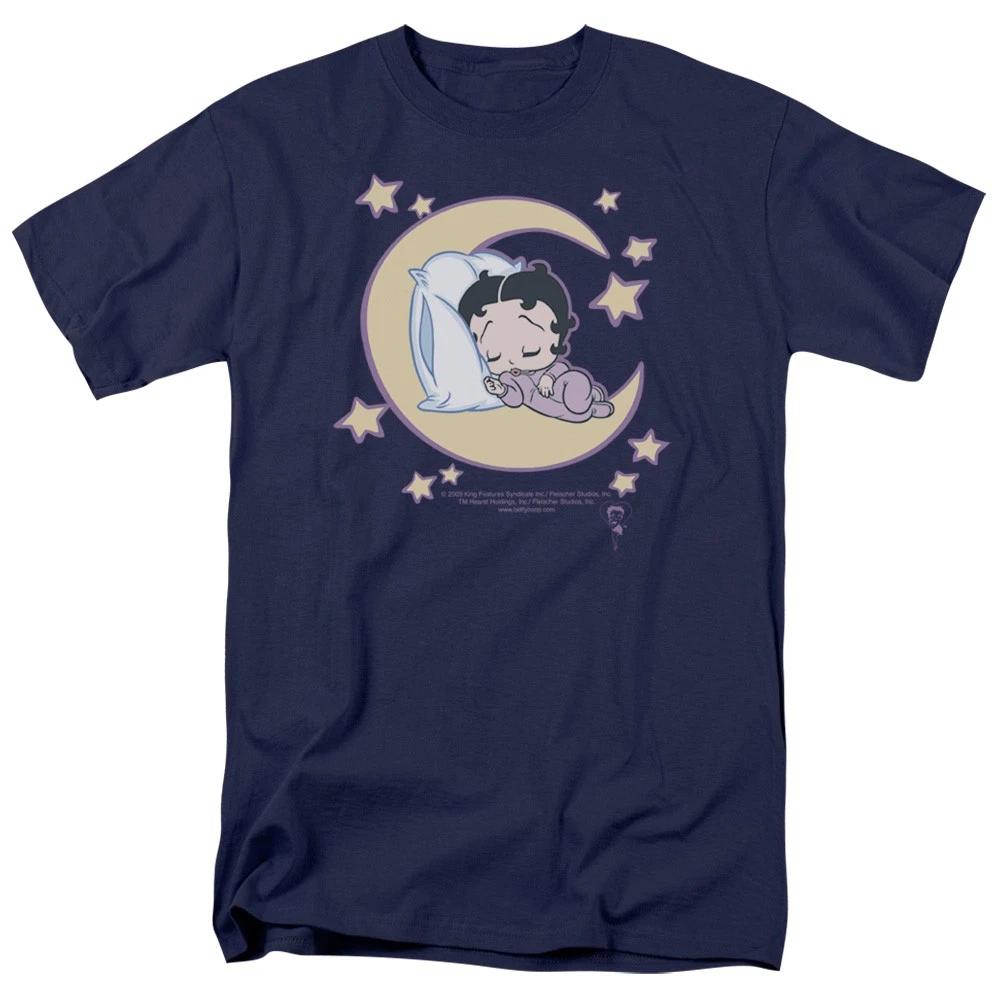 Betty Boop - Sleepy Time - Unisex Short Sleeve Children s T-shirt - Blue 110