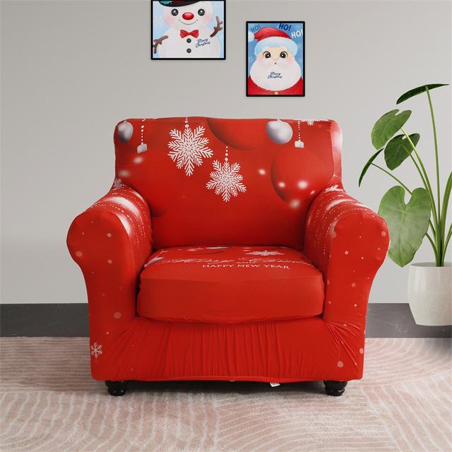 1set Weihnachten Sofa Abdeckung Stretch Sofa Schonbezüge Für Wohnzimmer Weihnachten Sessel Couch Abdeckungen Mit Kissen Abdeckung Couch Bezug