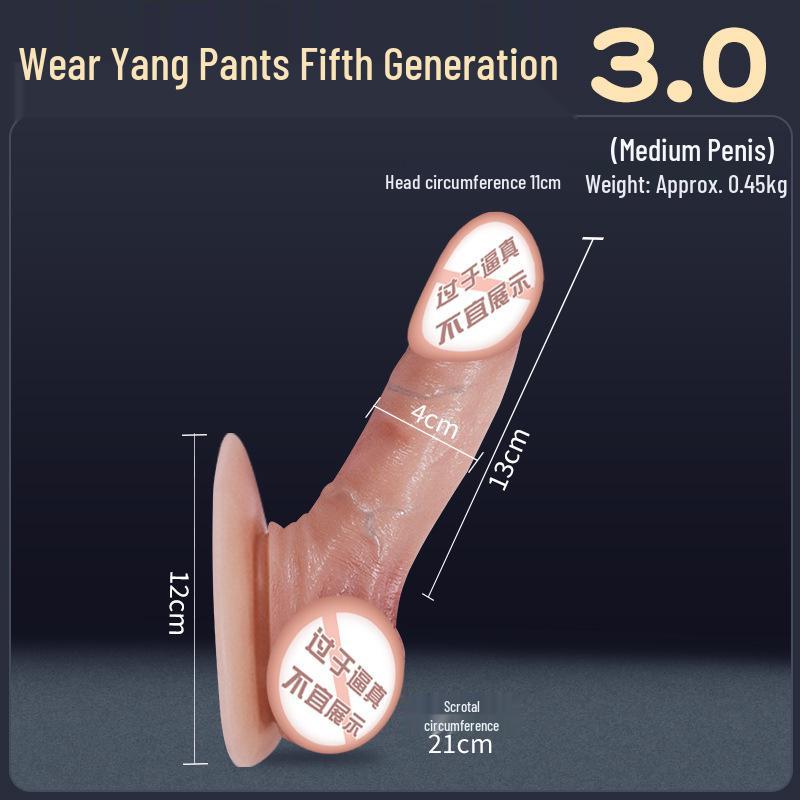 Long Love Tragbarer Silikon-Dildo-Vibrator - Realistisches Weiches Fleisch-Penis-Spielzeug für weibliche Masturbation.