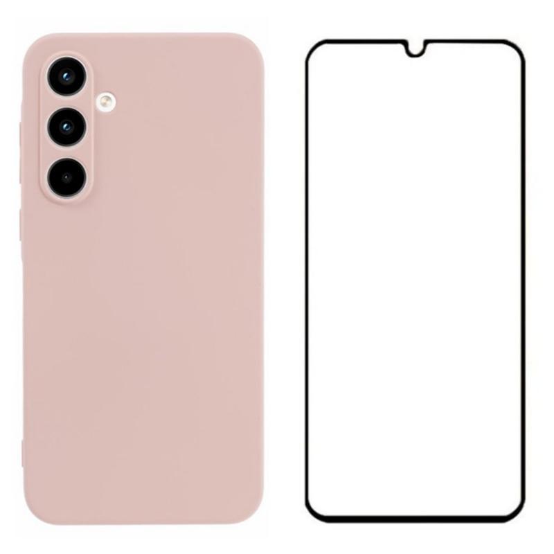 WANLONFENG RB2 Series for Samsung Galaxy A55 5G Case Anti-Fall TPU Phone Cover with Screen Film