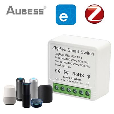 AUBESS EWeLink Zigbee 16A Smart Switch Circuit Breaker App Voice Remote Control Wireless Switch Fit Alexa Google Home