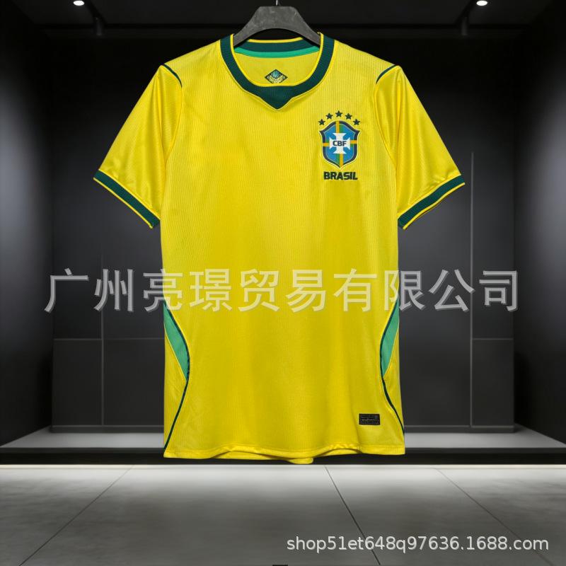 2026 World Cup jersey Brazil player version football jersey Vinicius Neymar fan jersey wholesale S