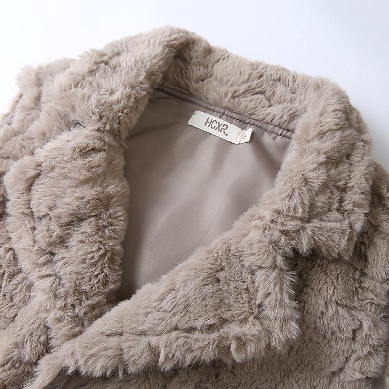 Xiao Xiangfeng Anzug Kragen Nachahmung Kaninchenfell Weste Winter Outfit Neue Vielseitige Damen Weste Dick