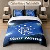 Rangers FC Design Bedding Set Custom Text 1 Duvet Cover & 2 Pillow Cases