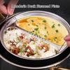 Stainless Steel Steamers Insert with Handle Convenient Divided Steaming Tray Steam Plate for Home and Restaurant Use