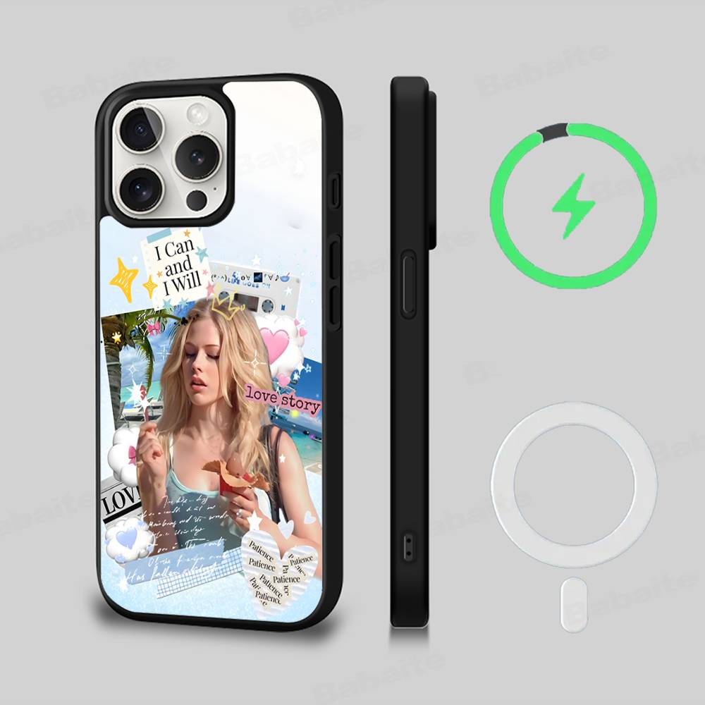Avril Ramona Lavigne For Magsafe Magnetic Phone Case For IPhone 17 16 15 14 13 12 11 Plus Pro Max PC+TPU Cover