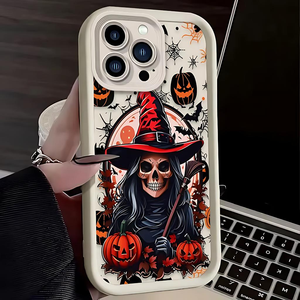 Halloween Black Cat Witch Phone Case for Samsung S26 S25 S24 S23 S22 S21 S20 F06 M16 Note 20 FE Plus Ultra 4G 5G Soft TPU Cover