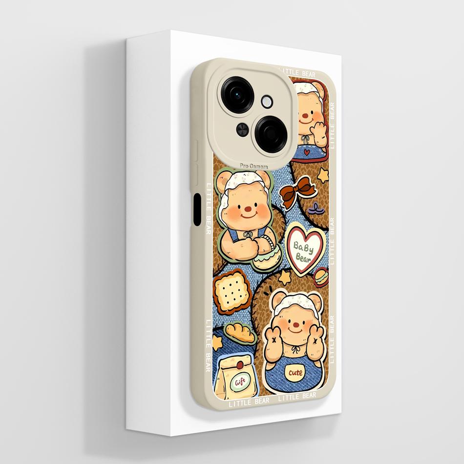 For Tecno Spark Go 1 / Spark Go 2025 Phone Case Astronaut Cartoon Fashion Soft Liquid Silicone Funda For Spark Go1 Back Cover