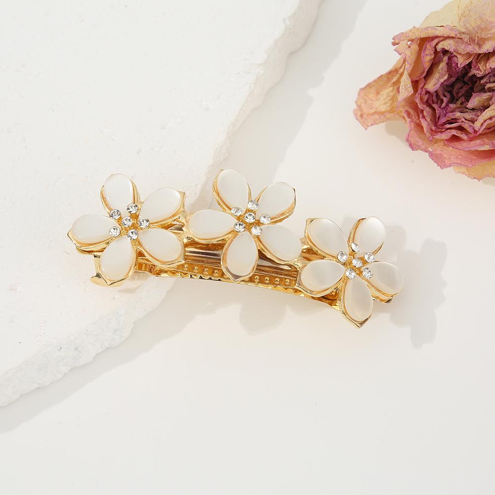 

Шпилька для волосся в корейському стилі зі свіжим котячим оком - Нова квіткова шпилька для половини пучка для жінок