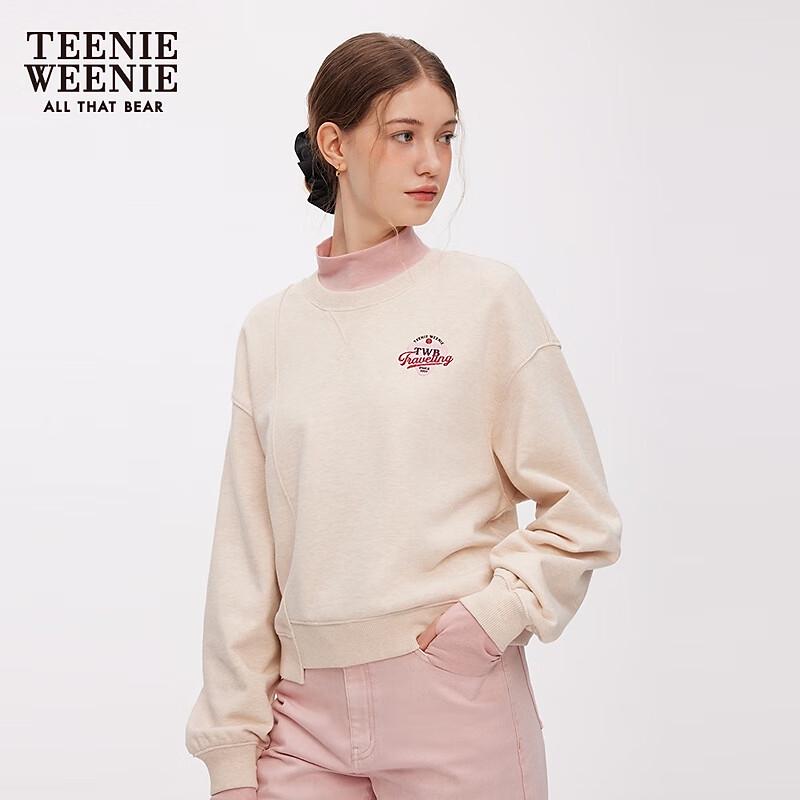 Teenie Weenie Women's Cartoon Bear Crew Neck Sweatshirt