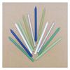 Bougies longues - Classiques - Bleu/Argenté - 12 cm - 12 pcs