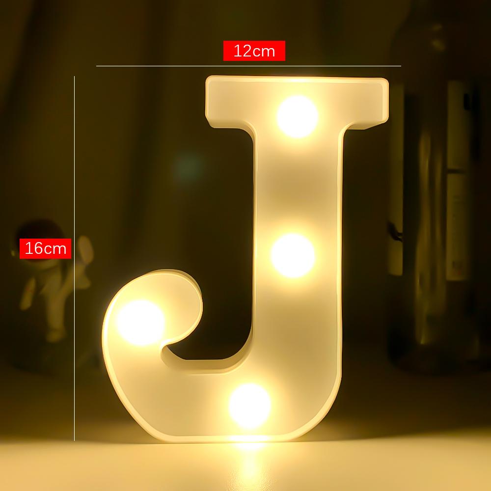 Creative Luminous Digital Number Letter Light AAA Battery Powered Lamp Night Light for Christmas Wedding Birthday Party Decor