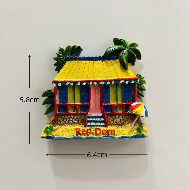 Dominican Republic Travel Souvenir Refrigerator Magnet 3D Refrigerator Magnet Decorative Refrigerator Magnet