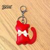 Bag Hanging Keychain Pendant Imitation Leather Simulated Cat Toy Shape