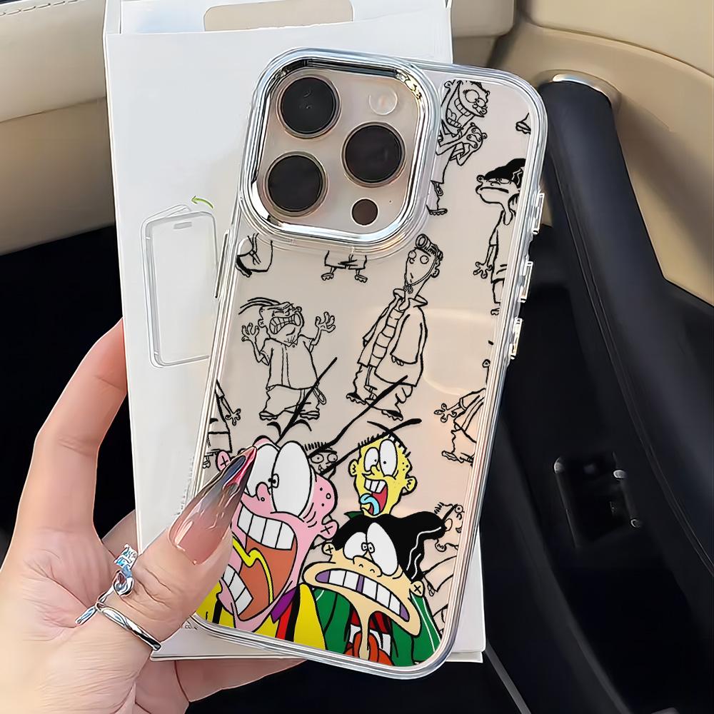 Funda de Teléfono E-Ed Edd N Eddy para Samsung Galaxy S25 S24 S23 S22 S21 S20 Note20 FE Ultra Edge Plus 4G 5G Transparente Suave