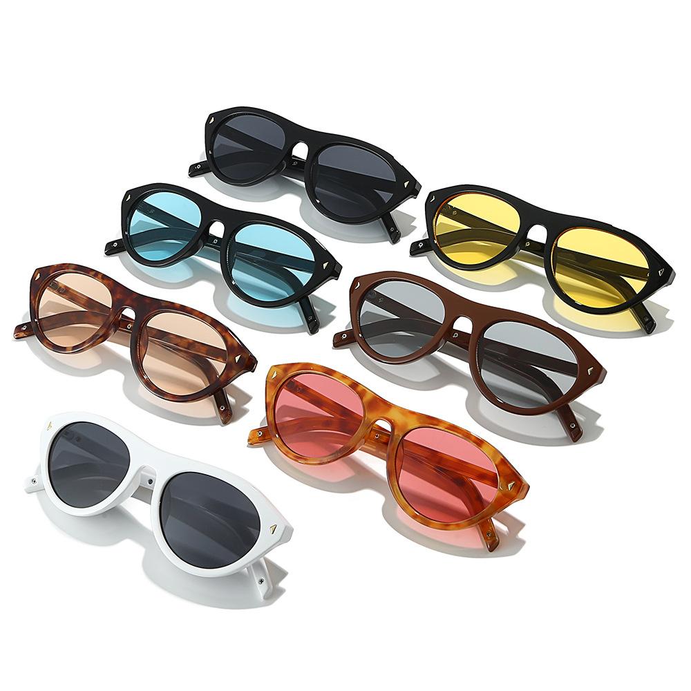 Men's and Women's Luxury Oval Cat-Eye Sunglasses Men's 2026 New Arrival Outdoor UV-Protective Sunglasses for Driving and Leisure