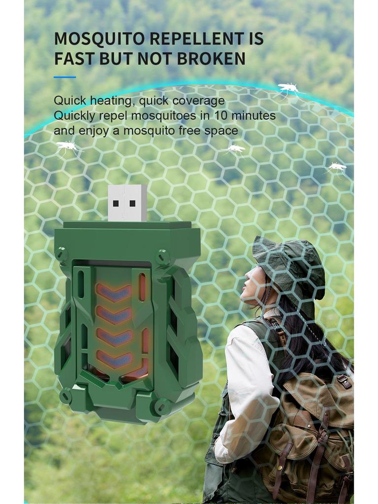 Portable USB Rechargeable Wireless Mosquito Repellent Heater & Coil
