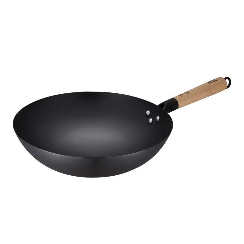 ASD 32cm Fine Iron Non-Stick Stir-Fry Wok