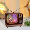 Christmas Musical Box New Year Gift with 8 Songs Battery or USB Powered Decoration for Table Centerpiece Office Cabinet Decor