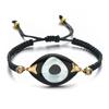 Boho Evil Eye Bracelets Handmade Braided Chain Lucky Jewelry Big Eye Trendy New Fashion Gifts for Women