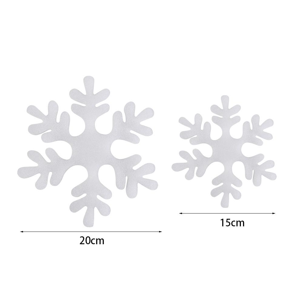 6Pcs Fake Xmas Tree Pendants Large Christmas Snowflakes Ornaments Creative Foam Snowflake  Garlands