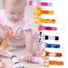 Adorable Baby Grasping Training Bb Stick Squeaky Toy With Animal Designs And Soft Knitted Fabric Stuffed With Pp Cotton