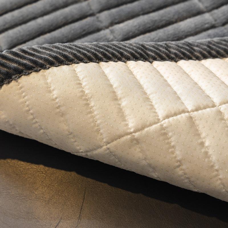 Solid Color Simple Versatile Flannel Sofa Cover Thickened Non-Slip Cushion Sofa Cover Cat Scratch Resistant Slipcover