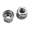 Axle Track Nuts 2Pcs Anti-skid Bicycle Cycle M9/M10