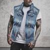 2579 * Foreign trade men's vest casual tooling hole locomotive men's sleeveless top cross-border