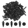 uxcell Push Rivet Clips Rivet Fasteners Trim Clips Plastic Black Molding 6mm Car Pack of 50