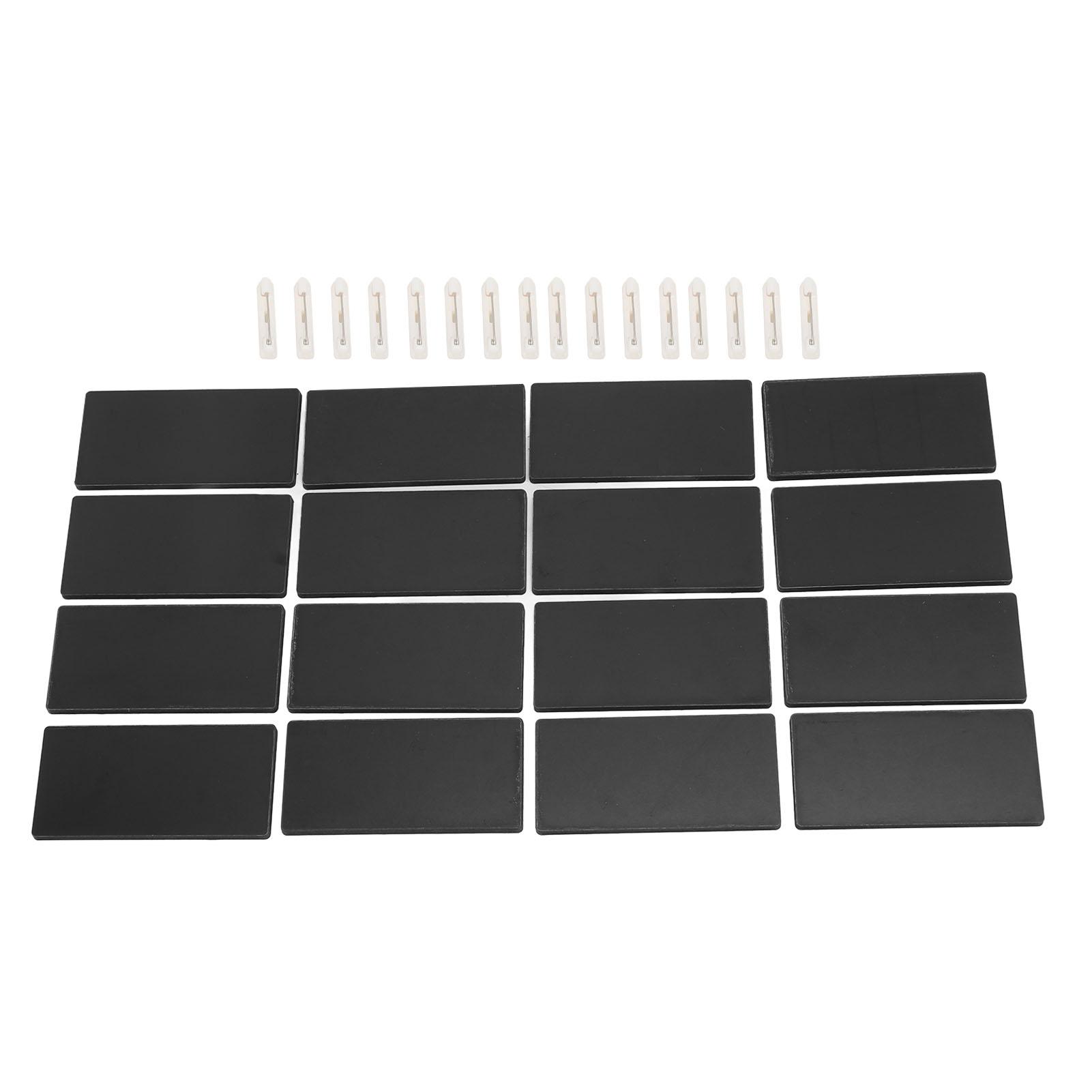 

16 шт. Пустые бейджи для имени Сделай сам Изготовление Материал МДФ Закругленные углы Компактный Портативный Пользовательский Бейдж для имени для школы