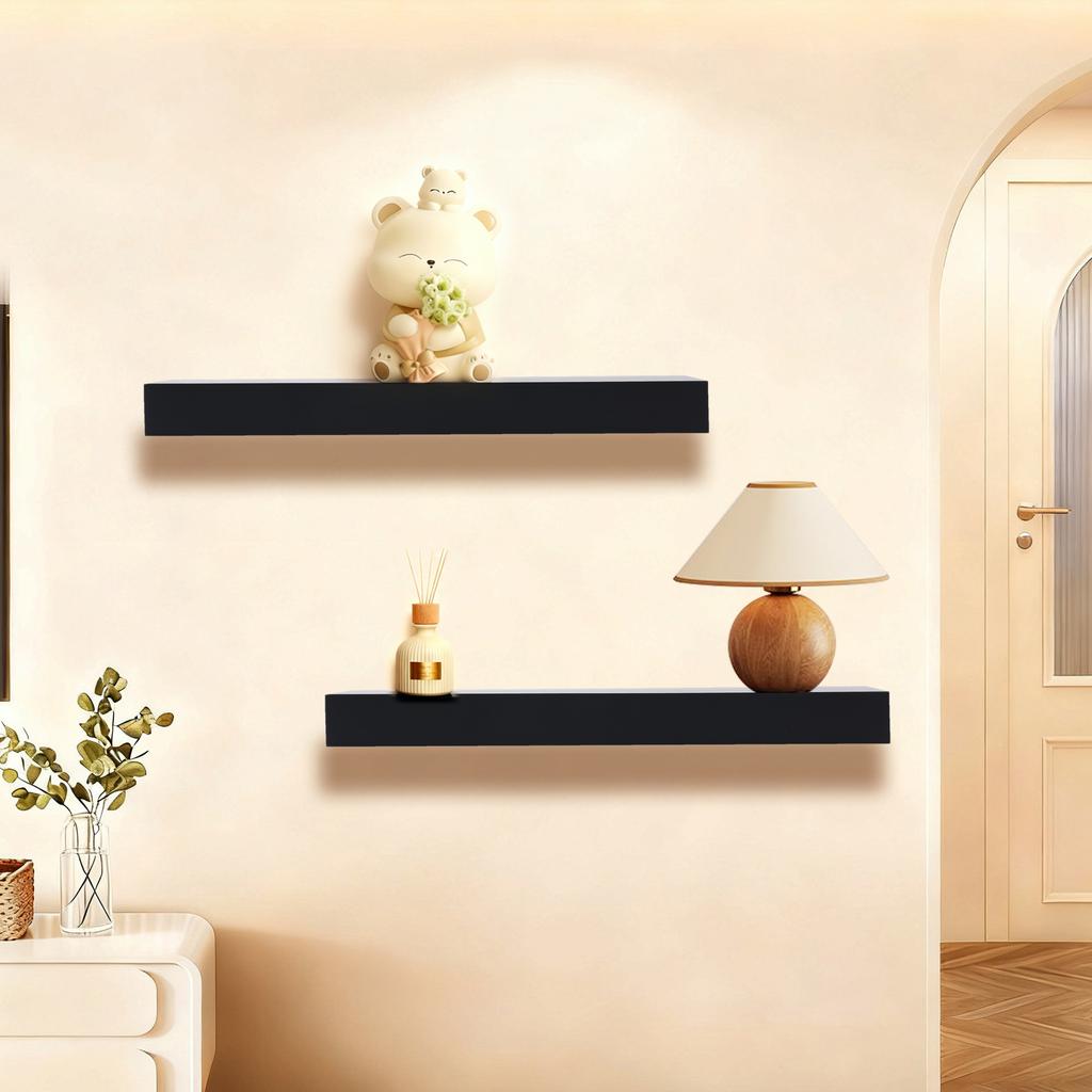 Solid Color Designer Shelf With Secret Compartment Concealed Floating Shelf Wall-Mounted Storage Solution Hidden Furniture