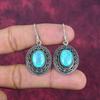 Blue Triplet Opal Earrings Gemstone Jewelry, 925 Solid Sterling Silver Handmade Earrings, Latest Design Jewelry